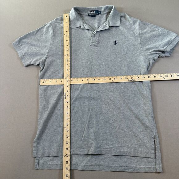 Polo Ralph Lauren Shirt Mens Large Short Sleeve Lightweight Classic Grey - Picture 4 of 4
